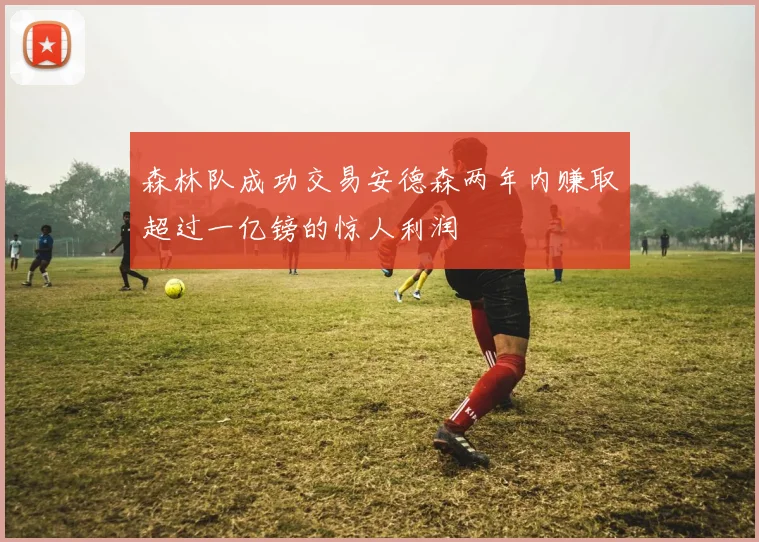 森林队成功交易安德森两年内赚取超过一亿镑的惊人利润